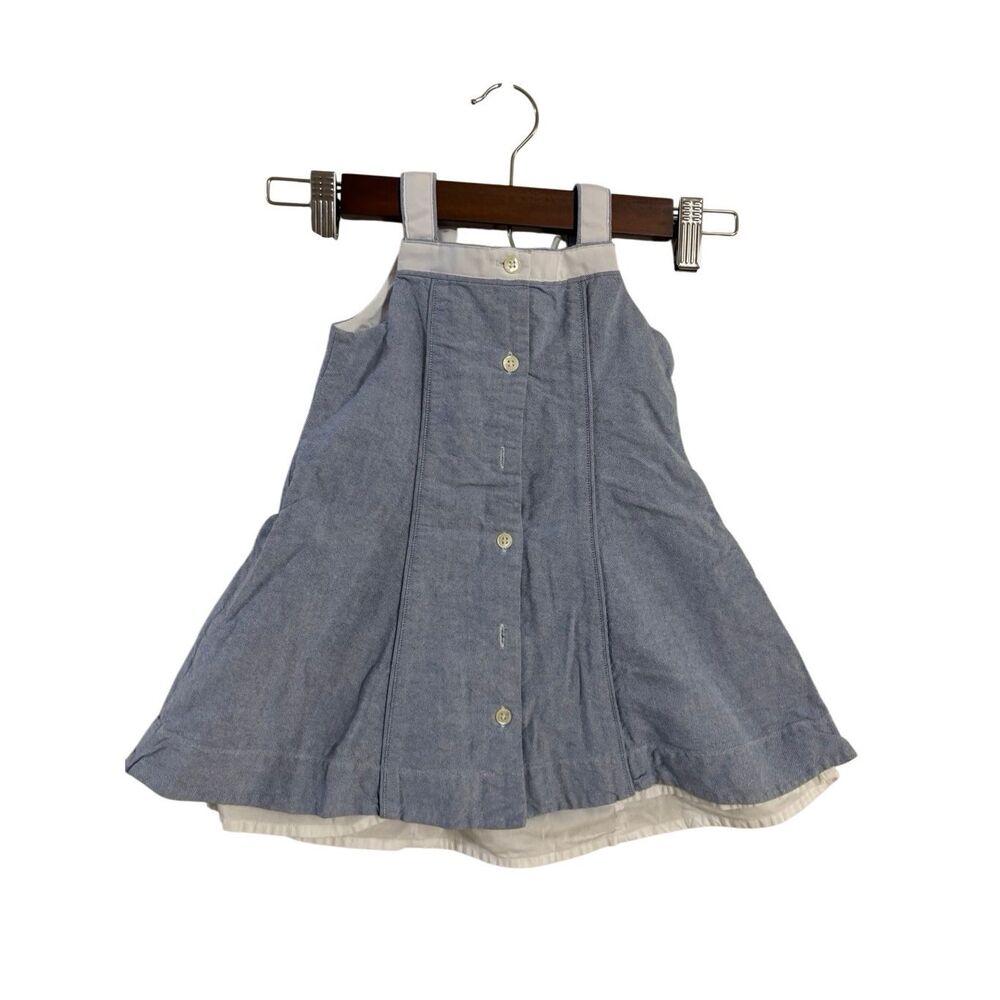 Janie and Jack Chambray Button Back Summer Dress Girl's 12-18 Month